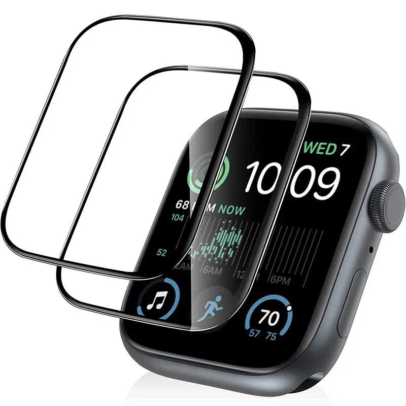 Полностью изогнутая защитная пленка для экрана Apple Watch Ultra 3 49 мм, не защитное стекло для Iwatch серии 10, 11 9 8 7 6 5 SE 46 мм 41 45 мм Умная электроника