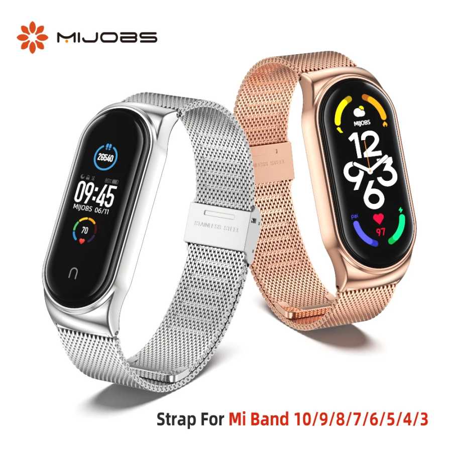 Ремешок для Mi Band 10 9 8 7 6 5 Браслет Xiaomi Smart Band 9 Ремешок для Mi Band 8 Ремешок для часов MiBand 7 Ремешок на запястье Умная электроника
