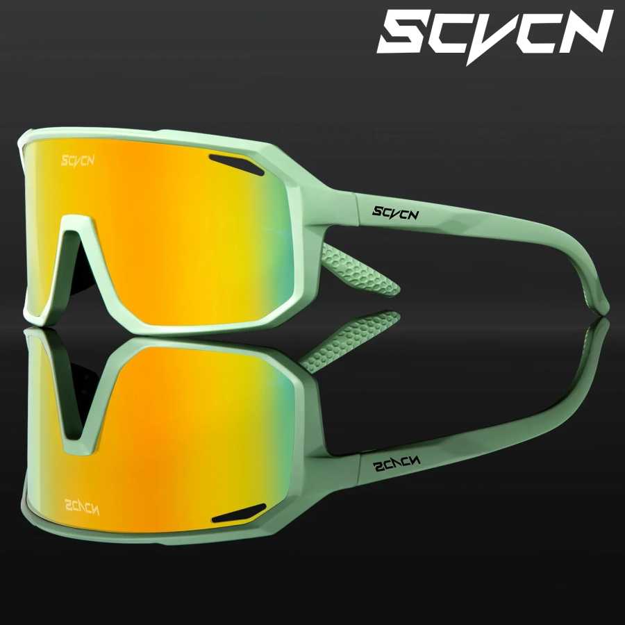 Очки SCVCN Cycl фотохромные для мужчин и женщин, солнцезащитные аксессуары UV400, для езды на велосипеде, занятий на свежем воздухе Велоспорт