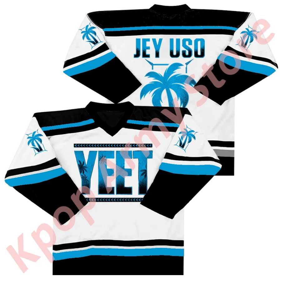 Jey Uso Yeet Logo Merch Jersey Tee Cosplay Women Men Fashion Casual Long Sleeve Sweatshirts Толстовки и свитшоты