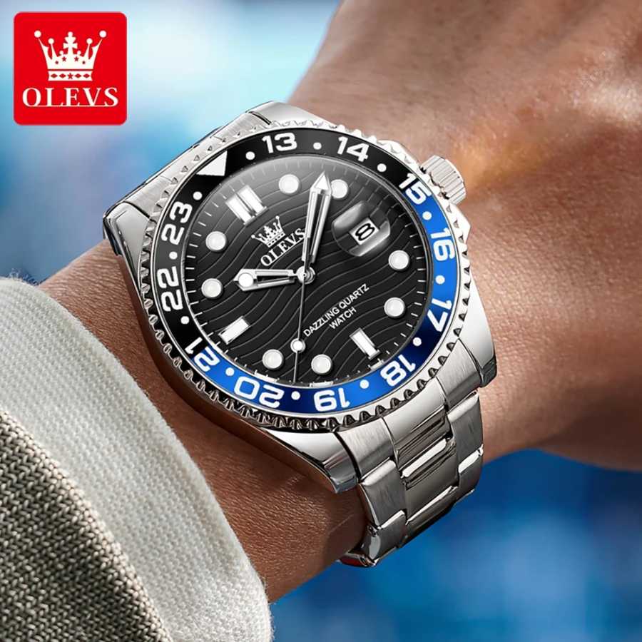Фотография №2 товара OLEVS 3610, мужские часы, модные оригинальные серии для дайвинга, водонепроницаемые,
