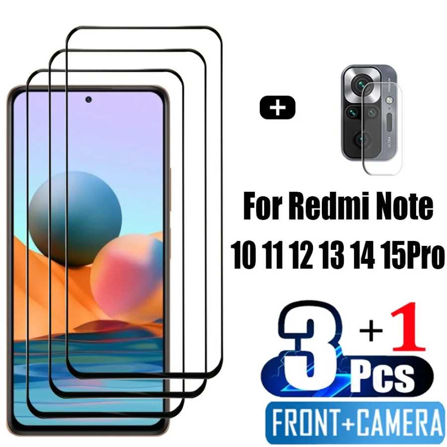 редми нот 15 про Переднее защитное стекло на Xiaomi Redmi Note 15 14 10 11 12 13 Pro 5G Защитная пленка Redmi Note 12S 11S 10S пленка Note10S пленка для телефона Note11 Glass Redmi Note12 Pro Plus пленка камеры Защитная пленка для мобильного телефона
