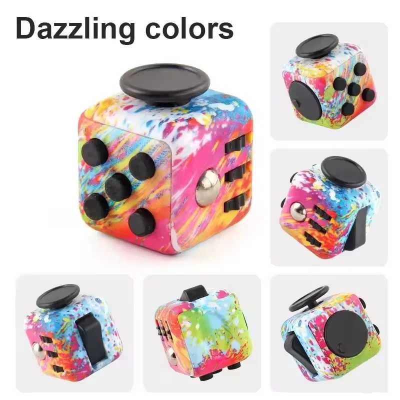 Фотография №1 товара Fidget Cube антистресс ручной спиннер декомпрессионная игрушка для аутизма СДВГ