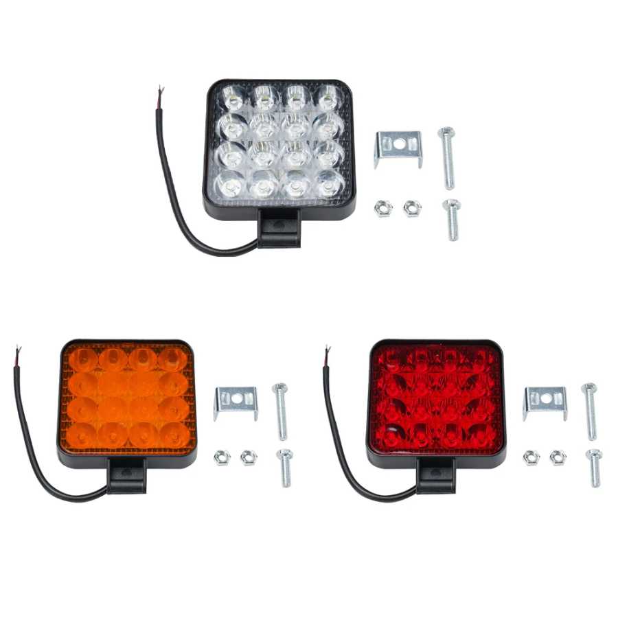 Фотография №5 товара Четыре цвета 48W 16LED 12V Светодиодная лента Рабочий свет для