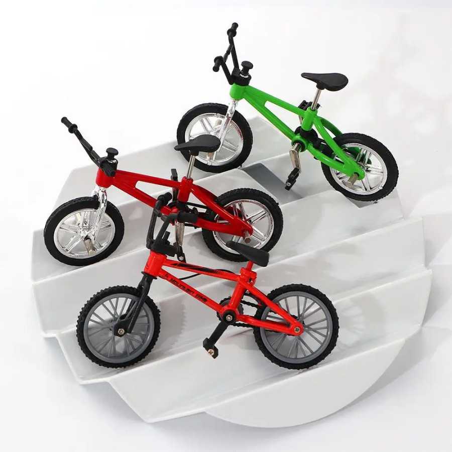 Модель велосипеда Bmx в стиле ретро из сплава на палец, игрушки, мини-велосипед с веревкой тормоза, функциональное движение, горный велосипед, игрушка для мальчиков, детский подарок Необычные и прикольные игрушки