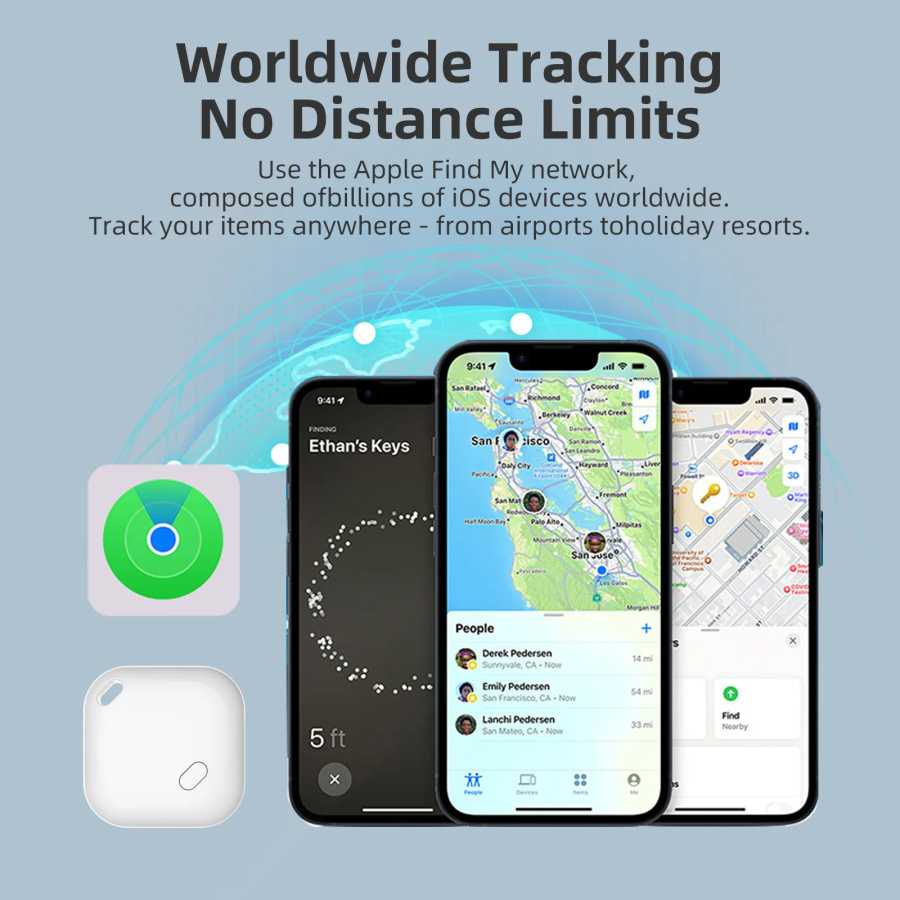 Фотография №2 товара Умный GPS-трекер Smart Tag для Apple AirTag: устройство для отслеживания