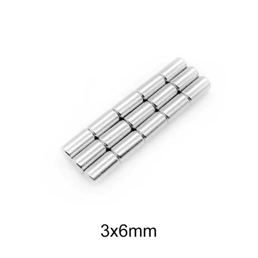Фотография №3 товара Мощные неодимовые магниты для поиска 3x6 мм, 3x5 круглые, 3x3,