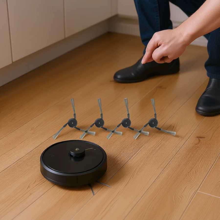 8 шт., замена боковой щетки для MOVA Z60 Ultra Roller, полный робот-пылесос и швабра, инструменты для уборки дома, детали, боковые щетки Запчасти для бытовой техники