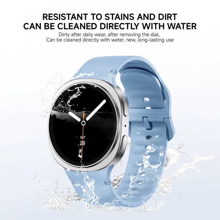 Фотография №4 товара Спортивный ремешок 1:1 для Samsung Galaxy watch 8, 44 мм,