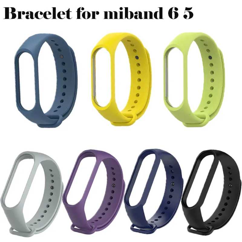 Мягкий силиконовый ремешок для xiaomi mi band 6 5, аксессуары для смарт-часов, браслет из ТПУ для mi band 6 5, спортивный ремешок на запястье 