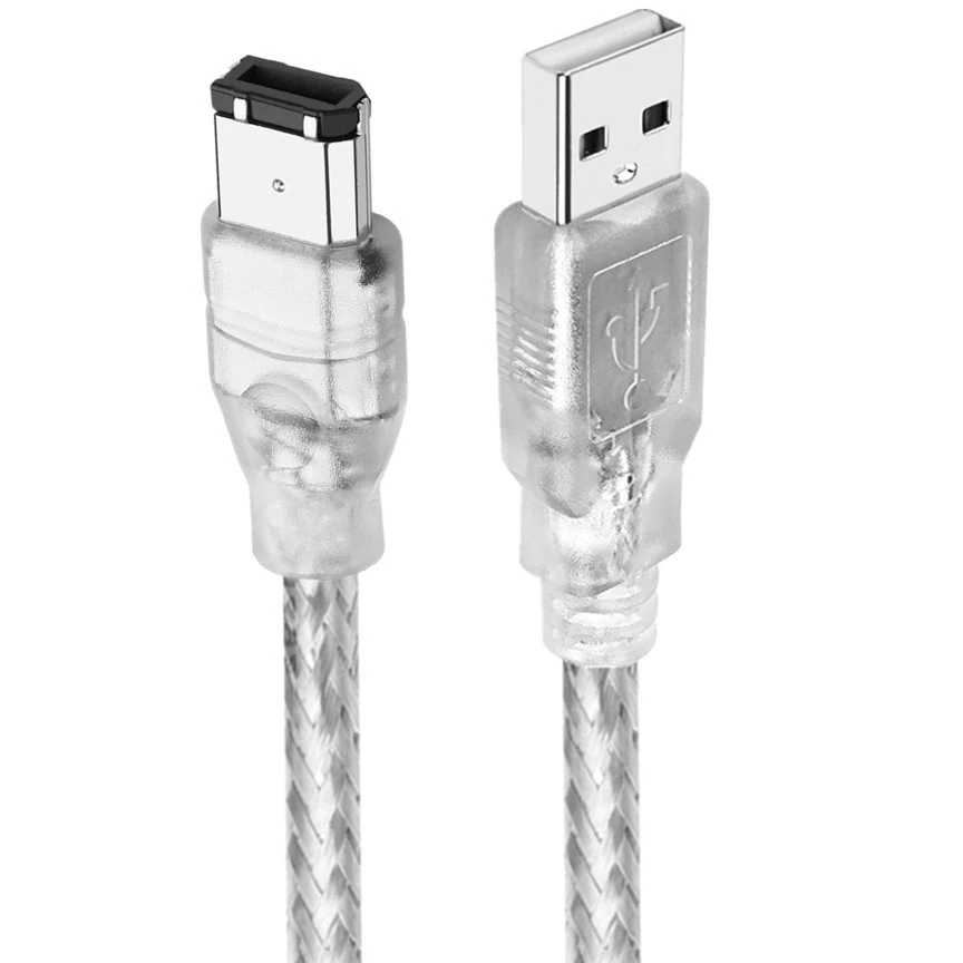 Фотография №1 товара Firewire 1394 USB-4-контактный на 6-контактный кабель для передачи данных IEEE