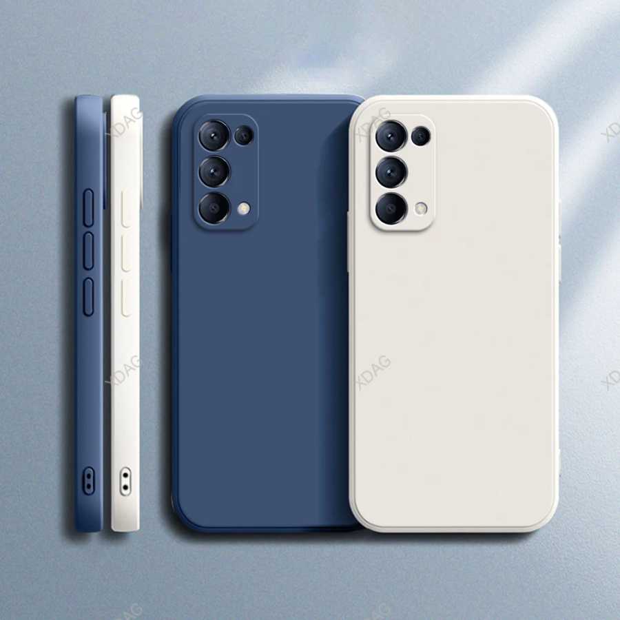 Яркий чехол для телефона OPPO Find X3 Lite X3Lite 5G 6,43 "CPH2145, Оригинальный жидкий силикон, высокое качество, противоударный мягкий чехол Чехлы и чехлы для мобильных телефонов