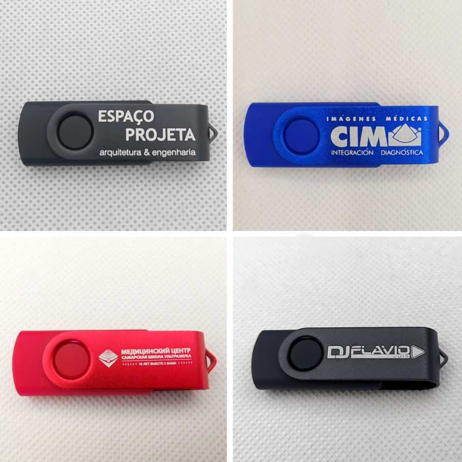 Фотография №4 товара 10 шт./лот, USB-флеш-накопитель-брелок с индивидуальным логотипом, металлический, USB 2.0, 4