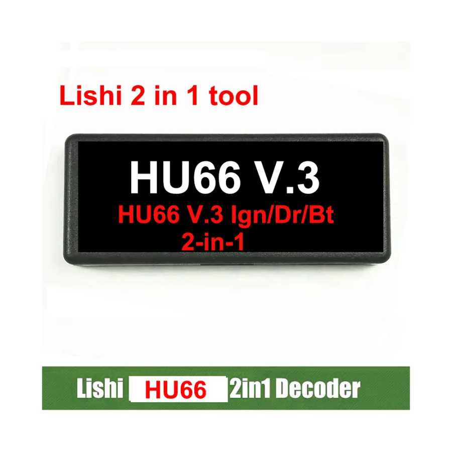 Фотография №2 товара Декодер Lishi 2 в 1 HU66 V3 Ign/Dr/Bt Lishi HU66
