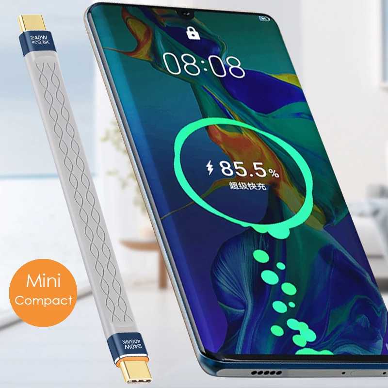 Фотография №3 товара Кабель USB4 для передачи данных 40 Гбит/с, USB-C Thunderbolt 4