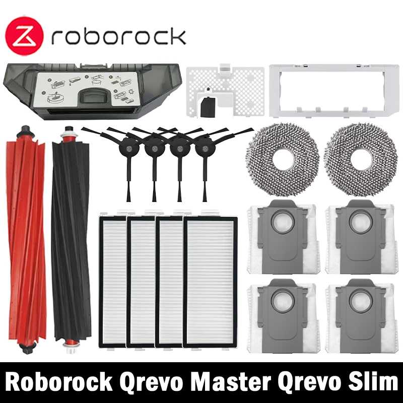 Roborock Qrevo Master / Qrevo Slim Робот-пылесос Аксессуар для пылесоса Основная боковая щетка Hepa-фильтр Швабра Мешок для пыли Запасная часть Запчасти для бытовой техники