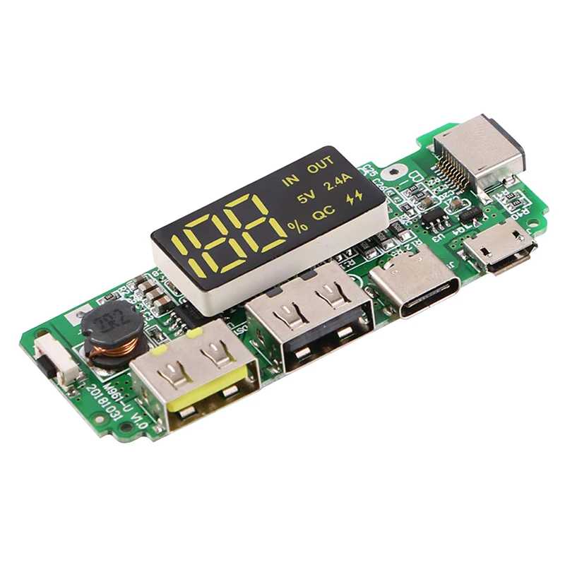 Фотография №1 товара USB A модуль для зарядки мобильного внешнего аккумулятора, литиевая батарея,