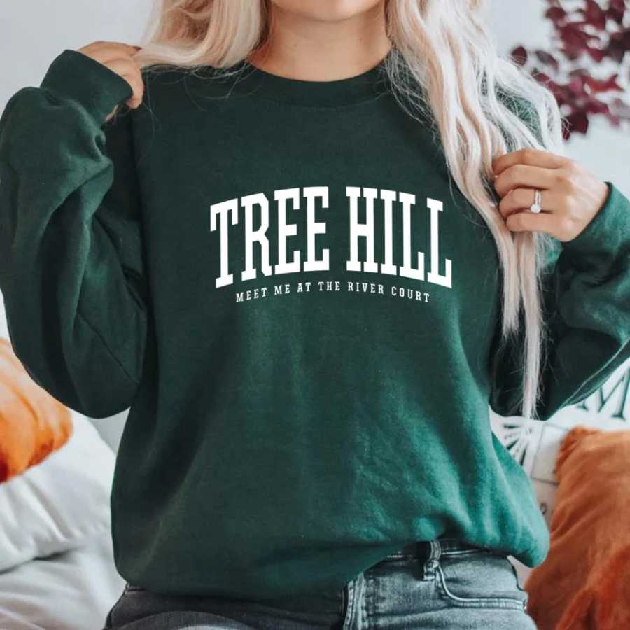 Толстовка Tree Hill North Carolina Take Me To The River Court, свитер NC, женский пуловер с длинными рукавами, подарочная толстовка с капюшоном Толстовки и свитшоты