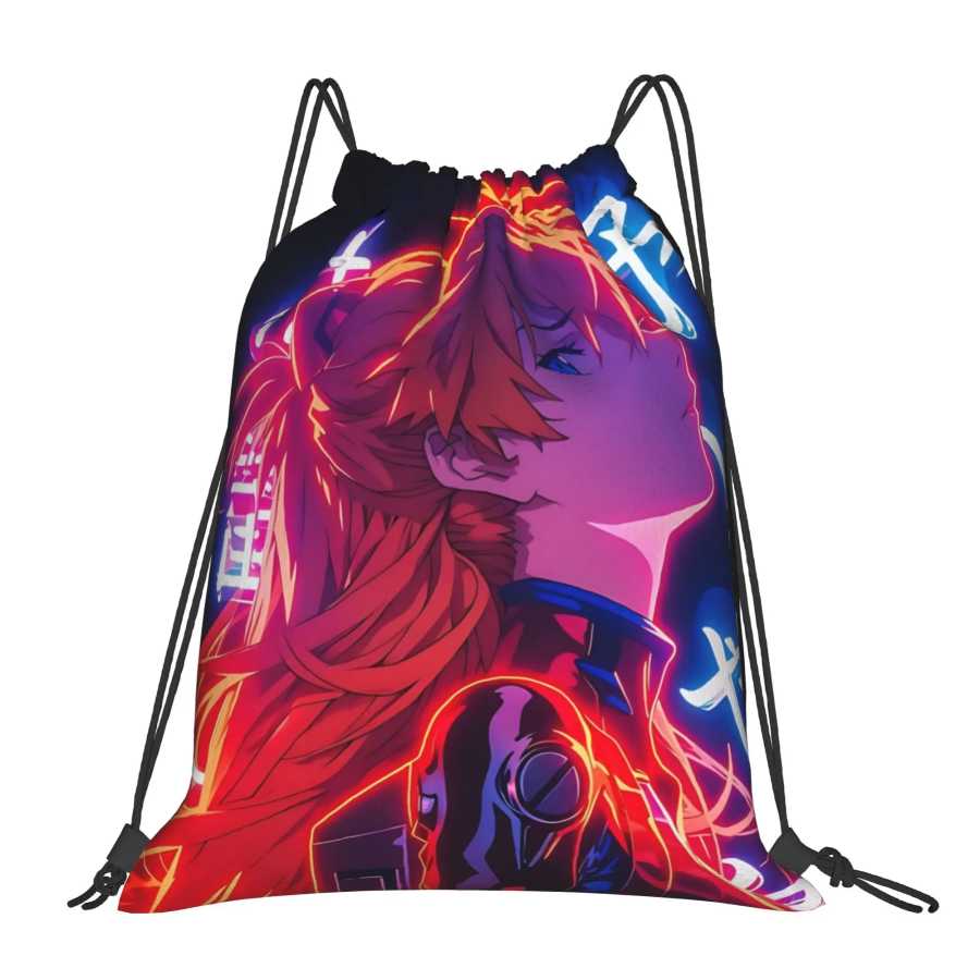 Сумка для спортзала Neon Genesis Evangelion EVA Asuka, сумки на шнурке, мужские и женские сумки-рюкзаки для хранения, дорожная сумка для подростков, многофункциональный карманный органайзер Сумки специального назначения