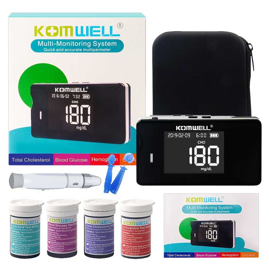 Фотография №5 товара Медицинский многофункциональный измеритель 4 в 1, холестерин, мочевая кислота и