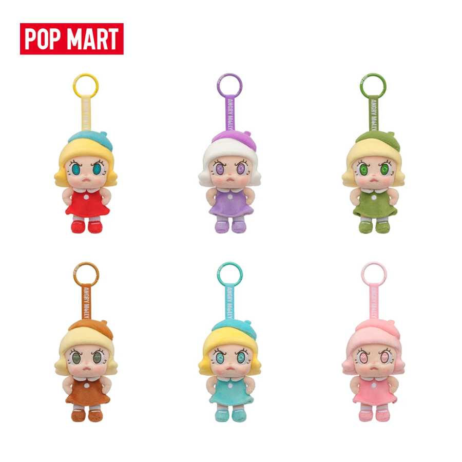 Фотография №5 товара POP MART Angry Molly - Серия Angry Energy: Плюшевый брелок-подвеска,