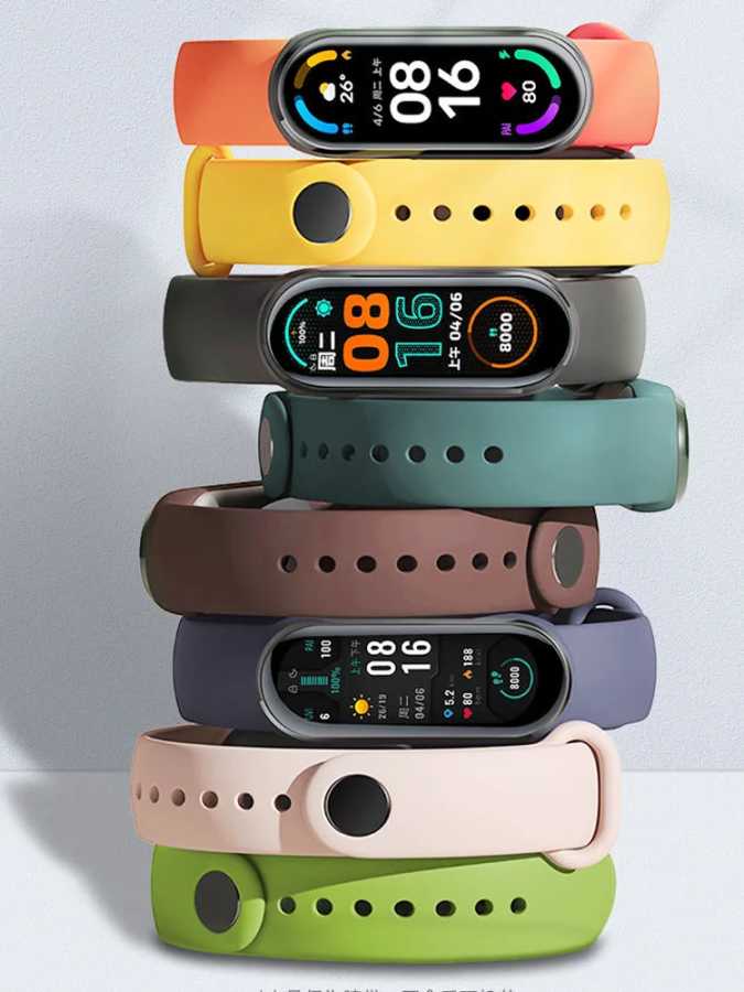 Ремешок для часов Xiaomi Mi Band 7 6 5 4 3, силиконовый браслет, ремешки correa Mi Band 6 7 5 4, аксессуары для умных часов Аксессуары для часов
