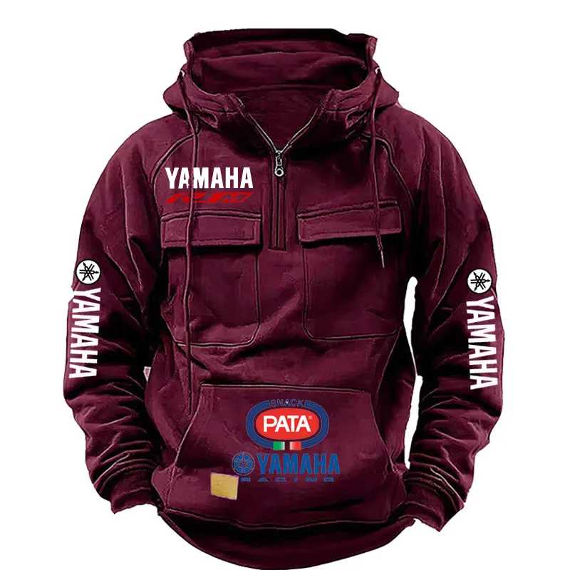 Фотография №5 товара Мужская толстовка Yamaha в рабочем стиле, весна-осень, новая модель, модная,