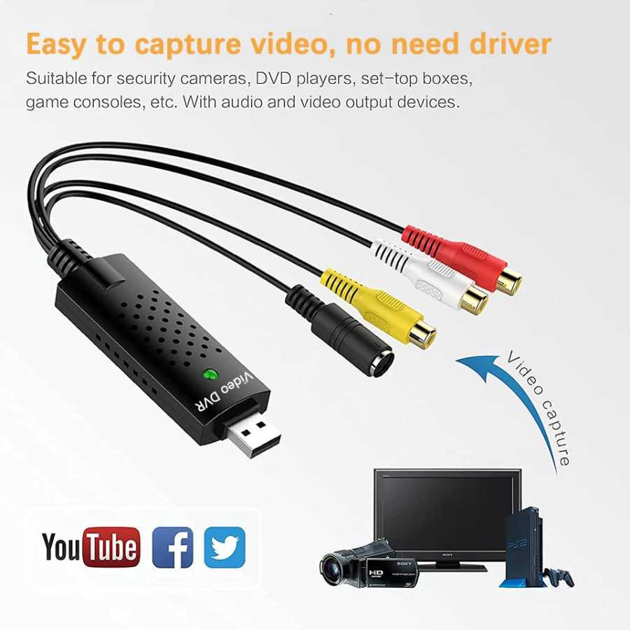 Фотография №2 товара Карта захвата видео USB Easy Cap VHS VCR Mini DV