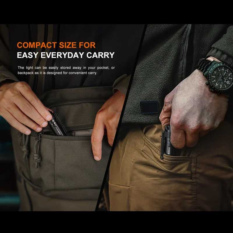 Портативный фонарик Fenix E12 V3.0 Protable EDC, 200 люмен Портативное освещение