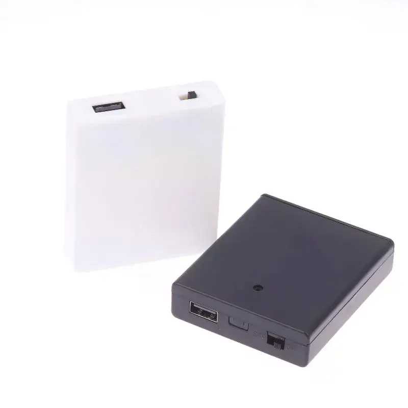 USB-блок питания, аккумуляторный ящик, портативный мини-держатель для батарей 4AA, ящик для хранения, чехол для светодиодных лент, аксессуары Аксессуары и запчасти