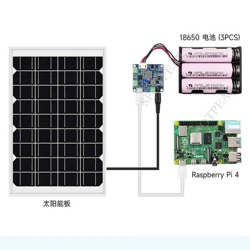 Фотография №4 товара Модуль управления солнечной энергопотреблением Raspberry Pi D для Arduino/Jetson для
