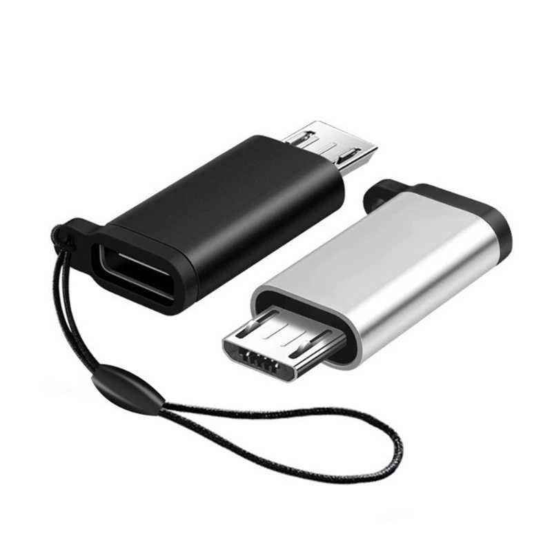 Переходник с USB Type C &laquo;Мама&raquo; на Micro USB &laquo;папа&raquo;, зарядное устройство с разъемом Type-C Micro USB, адаптер для Xiaomi Redmi Hu Аксессуары и запчасти