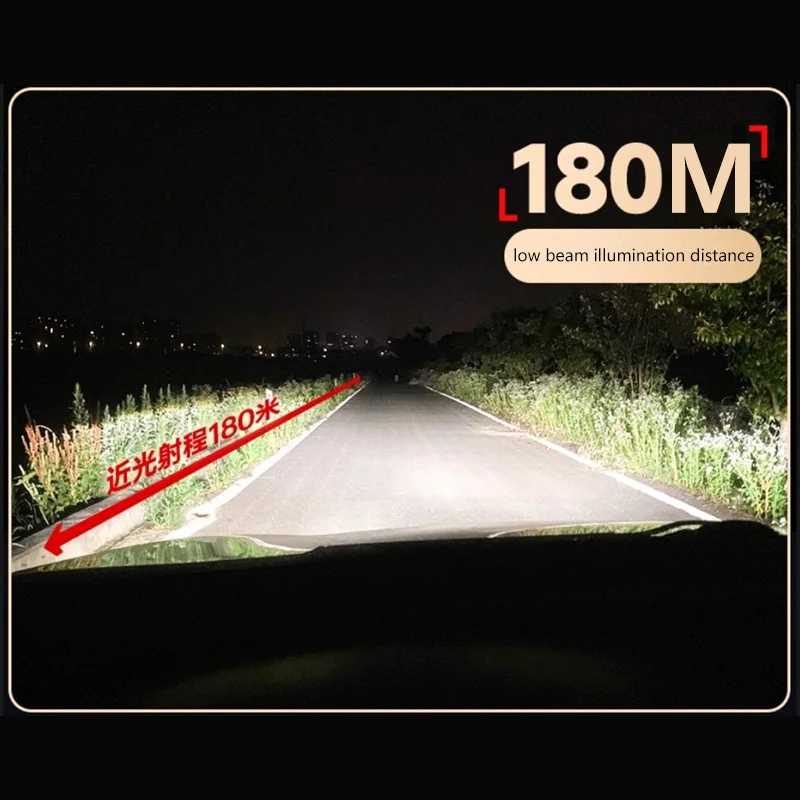Фотография №3 товара 2 шт. 20000LM H7 H4 H11 9005 светодиодные лампы противотуманные