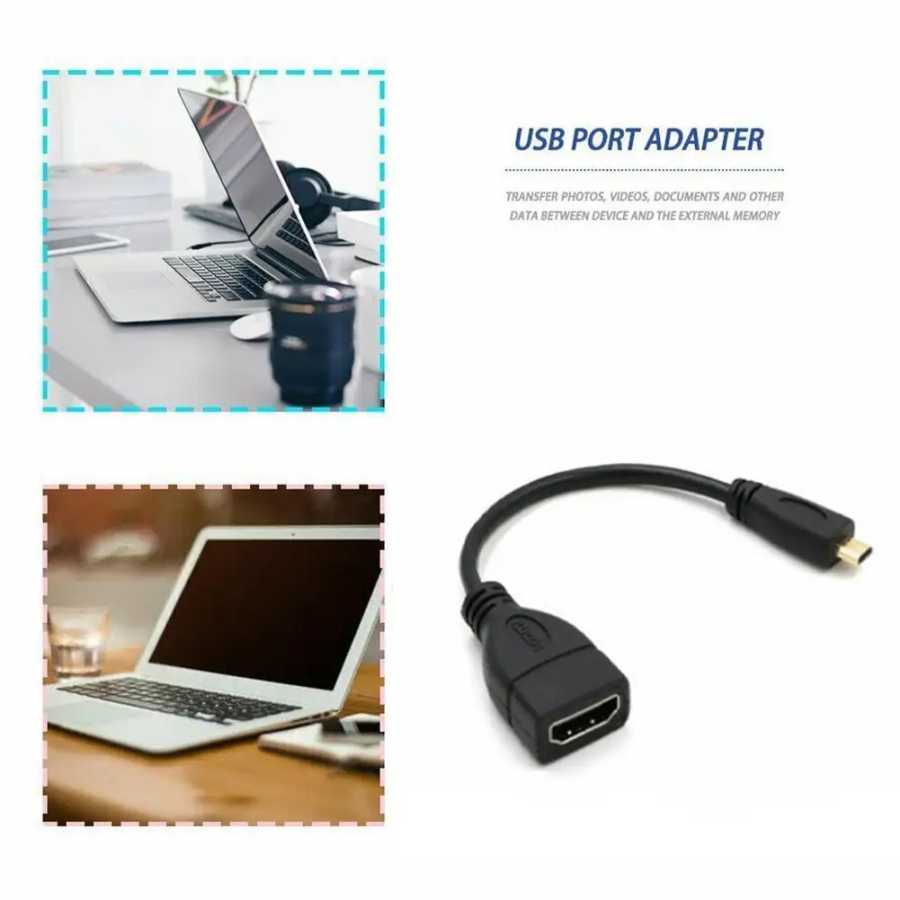 Фотография №4 товара Кабель Micro-USB 4K 60 Гц с переходником Micro-USB на Female