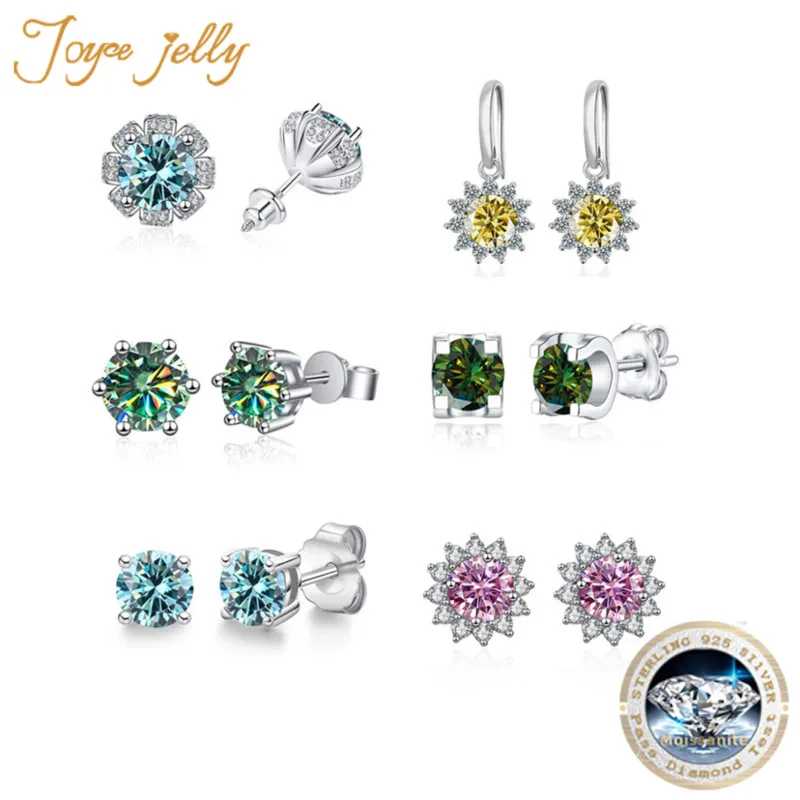 Серьги-гвоздики женские из серебра 925 пробы, 1 карат х 2 Ювелирные изделия