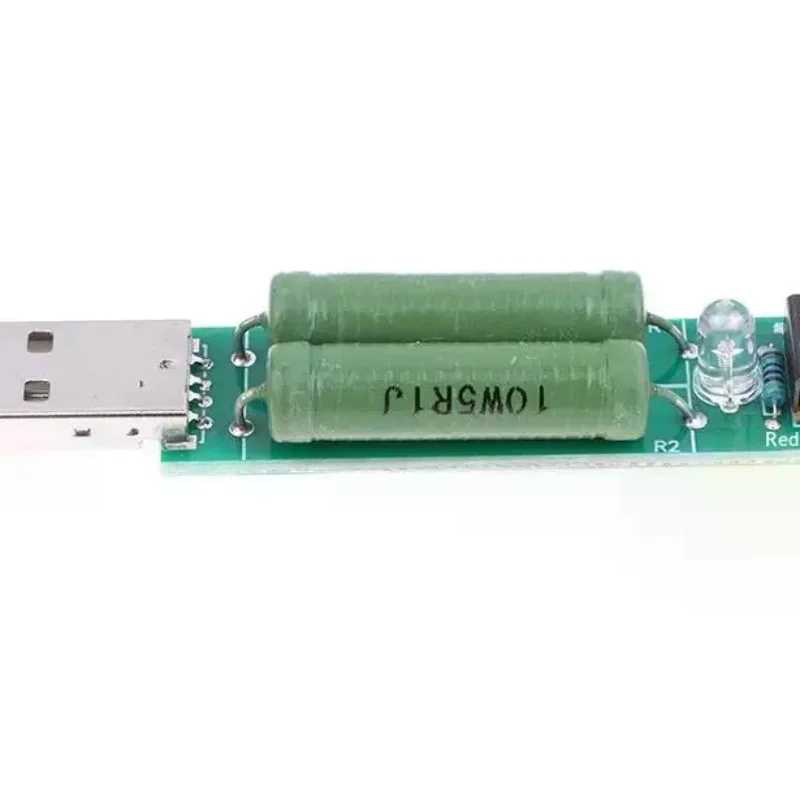 USB-тестер нагрузки, мини-Power Bank, разрядный резистор с переключателем, 2A/1A, модуль тестера сопротивления, цифровой тестер напряжения тока Инструменты для измерения и анализа