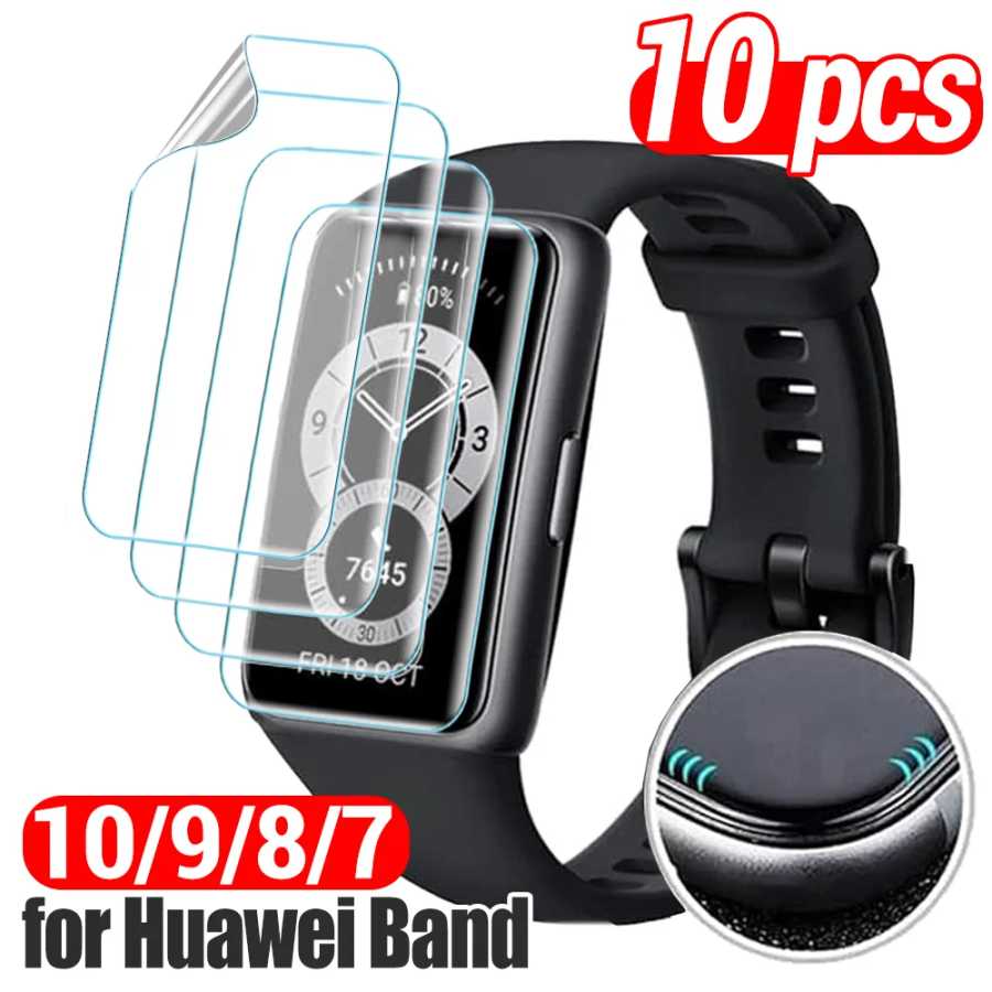 1-10 шт. для Huawei Band 10 9 8 7 Гидрогелевая пленка HD Защитные пленки для экрана для Huawei Bnad 8 7 Smart Watch Полное покрытие Защитные пленки Умная электроника