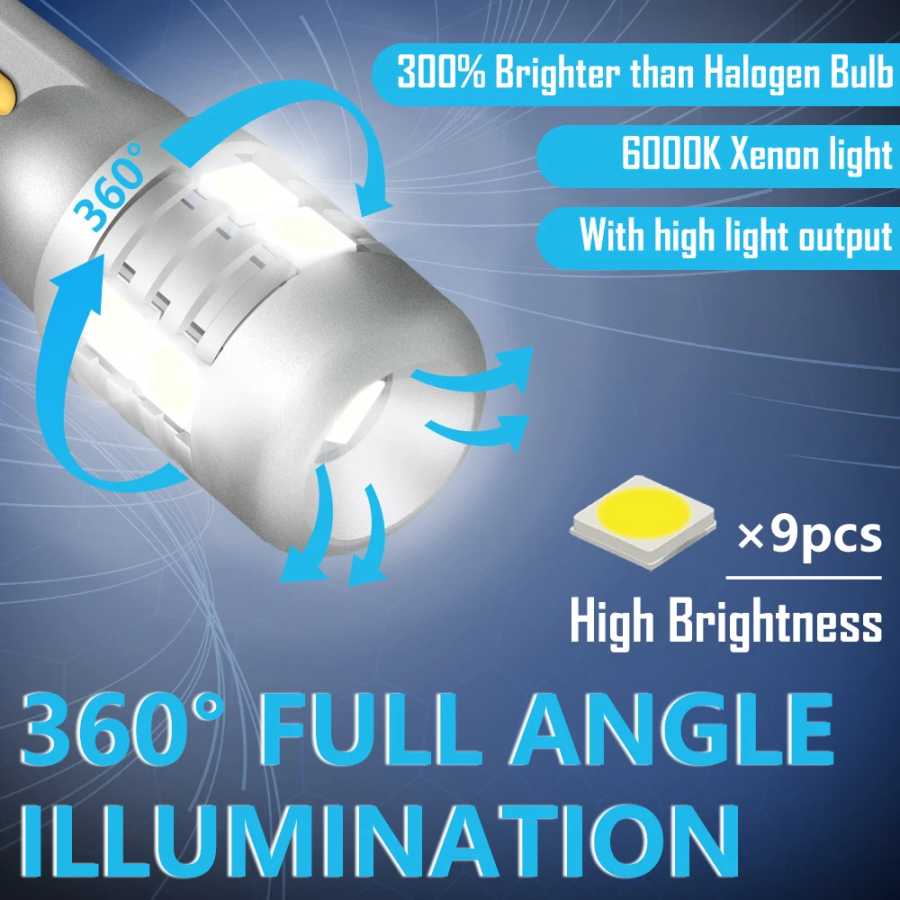 Фотография №1 товара Stella 2 шт. 9-46 В T10 LED W5W 3000k Теплый