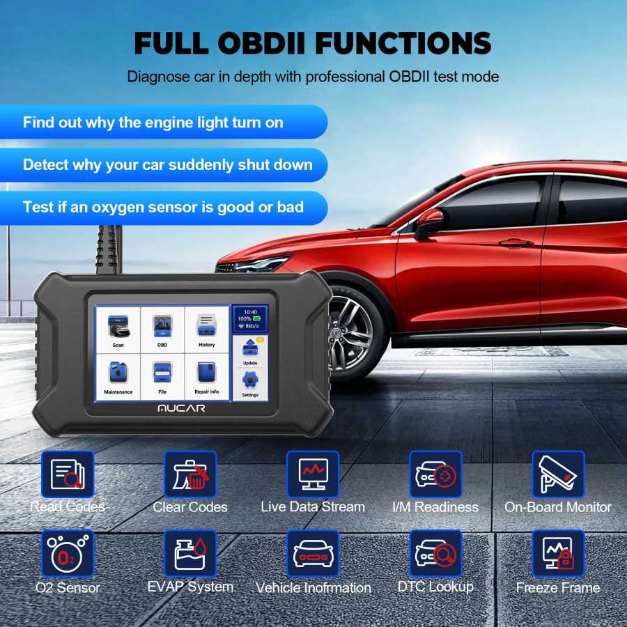 Фотография №1 товара Сканер MUCAR CS90 OBD2 28, услуги сброса, пожизненное бесплатное обновление,