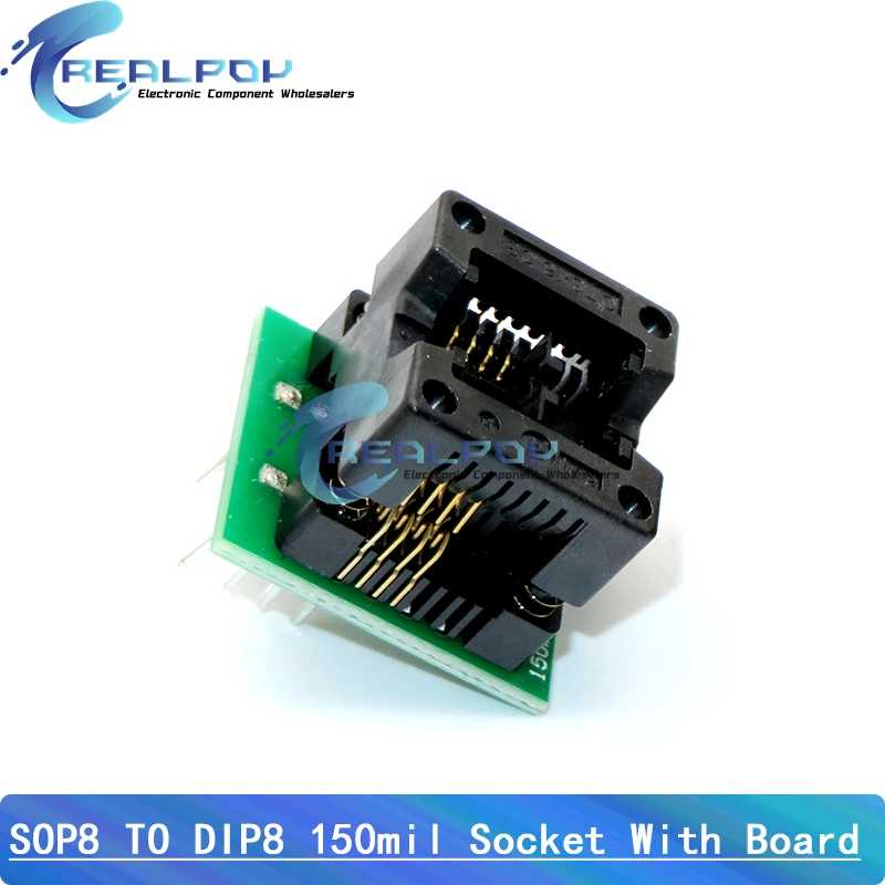 Фотография №2 товара Программатор CH341A + адаптер SOIC8 + зажим SOP8 с кабелем