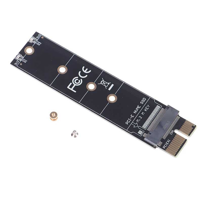 Адаптер PCIE-M2, NVMe SSD M2 PCIE X1 Raiser PCI-E PCI Express M, Внутренний твердотельный накопитель, 1 шт. Компьютерная периферия