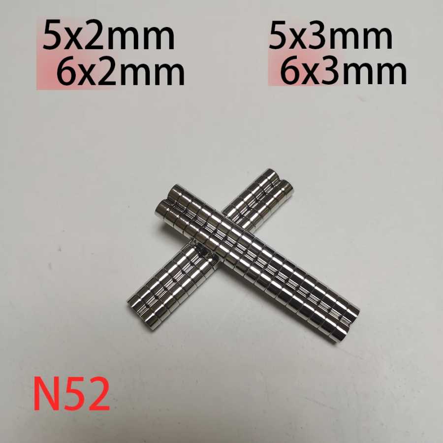 Супермощные неодимовые магниты N52 D6x2 D6x3 D5x3 D5x2 D5x4 D6x4 круглой формы для скутеров, электровелосипедов, мини-моторов, холодильников, DIY-проектов Крепеж и скобяные изделия
