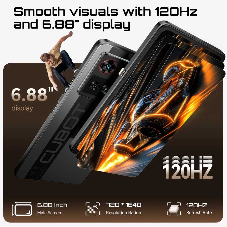 Фотография №5 товара 5G Смартфон Cubot X100, Android 15, Dimensity 7025, 6 нм,
