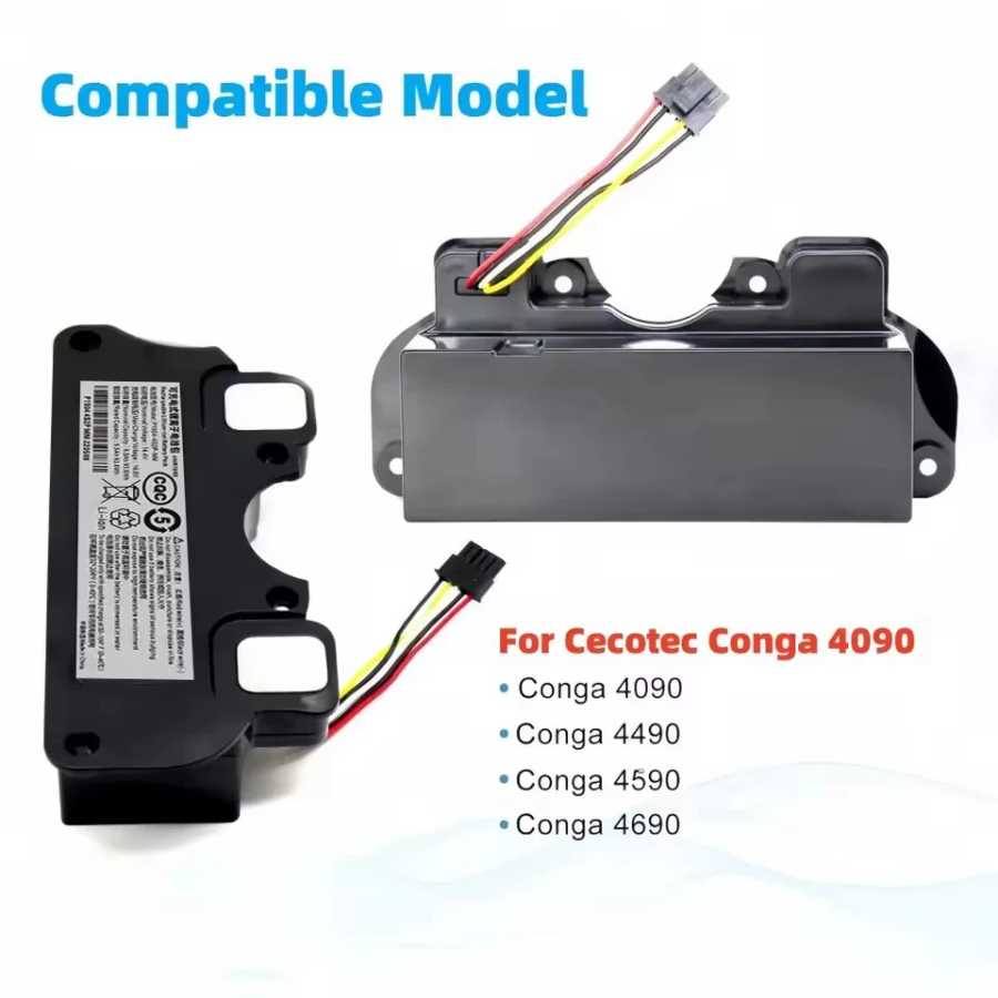 Фотография №3 товара Новый сменный аккумулятор для CECOTEC CONGA 4090 4490 4590 4690,
