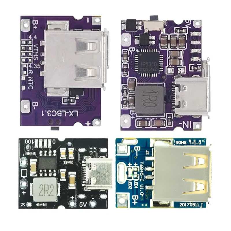 Повышающий преобразователь Type-C/Micro USB 5 В, 1 А, 2 А, 3,1 А, повышающий модуль питания, аксессуары для мобильных устройств с защитным светодиодным индикатором Активные компоненты