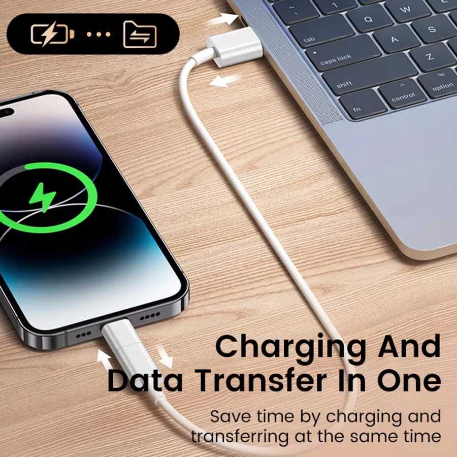 Фотография №3 товара Адаптер USB C к Lightning для iOS, конвертер «папа» на