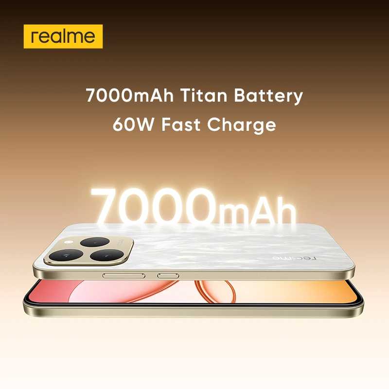Фотография №2 товара Смартфон realme 15T 5G Аккумулятор 7000 мАч Зарядка 60 Вт