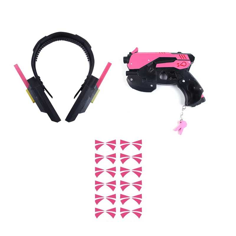 Фотография №3 товара Игра Overwatch Dva, костюмы для косплея, колготки, комбинезон, парик, пистолет