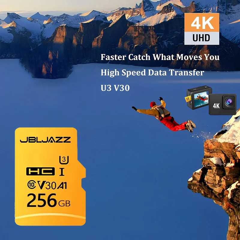 Высокоскоростная карта памяти Micro SD V30 512 ГБ, 256 ГБ, 128 ГБ TF/SD для камер, экшн-камер, дронов, видеорегистраторов Хранение данных