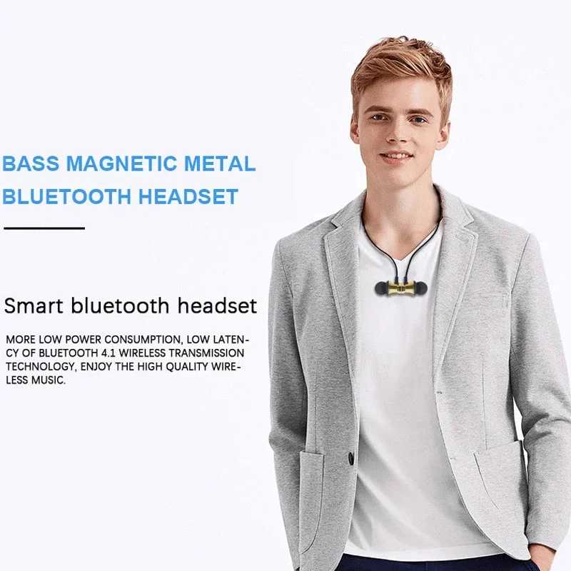 Фотография №1 товара HCQWBING стерео Bluetooth наушники с HD микрофоном беспроводная Спортивная гарнитура